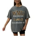 thumbnail image 3 of Women's Gameday Couture Grey Western Michigan Broncos Oversized Snow Wash T-Shirt, 3 of 5