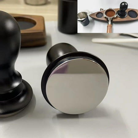 

Coffee Distributor Tamper Aluminium Alloy Handle with Spring Loaded Espresso Hand Tamper Calibrated Pressure Tamper Coffee Bean Press Tool 51mm