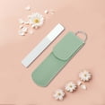 thumbnail image 6 of Unique Bargains 1 Set Glass Multifunctional Nail File Manicure Tool with Leather Pouch Green, 6 of 7