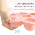 thumbnail image 3 of Bandeja para cubitos de hielo, puré de silicona para congelador Bebe, bandeja para cubitos de hielo de silicona premium, resistencia al calor extrema, horno y microondas, moldes para cubitos de hielo de silicona sin BPA (rosa) JM, 3 of 5
