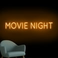 thumbnail image 2 of Handmadetneonsign Movie Night Neon Sign, Movie Wall Art Decor, Theater Led Light, Home Wall Decor 52160, 2 of 5