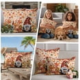 thumbnail image 5 of Fall Gnomes Outdoor Waterproof Pillow Covers, Thanksgiving Pumpkins Country Maple Vintage Check Decorative Square Throw Pillowcase Sofa Cushion Sham for Patio/Couch/Chair, 16"x16" 2 Pack, 5 of 8