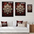 thumbnail image 4 of Designart "Rangoli s Divine Patterns in Hinduism I" Hinduisim Print on Natural Pine Wood, 4 of 5