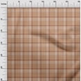 thumbnail image 3 of oneOone Cotton Cambric Rose Brown Fabric Check Quilting Supplies Print Sewing Fabric By The Yard 56 Inch Wide, 3 of 4