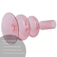 thumbnail image 5 of Mainstays Pink Translucent 5.75" Tall Glass Bubble Shaped Tabletop Taper Candle Holder, Small, 5 of 13