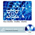 thumbnail image 2 of Flag of Israel Non-Slip Polyester Office Rug, Machine Washable Chair Rug - for Office Spaces, 2 of 6