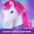 thumbnail image 3 of PonyCycle Interactive Unicorn Ride-On Toy, Touch Sound, Kid-Powered, Ages 3-4, Pink and Purple, Y352, 3 of 10