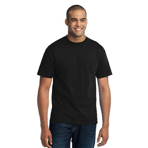 Port & Company ® - T-Shirt de Poche Core Blend. Pc55p 6TG Noir de Jais