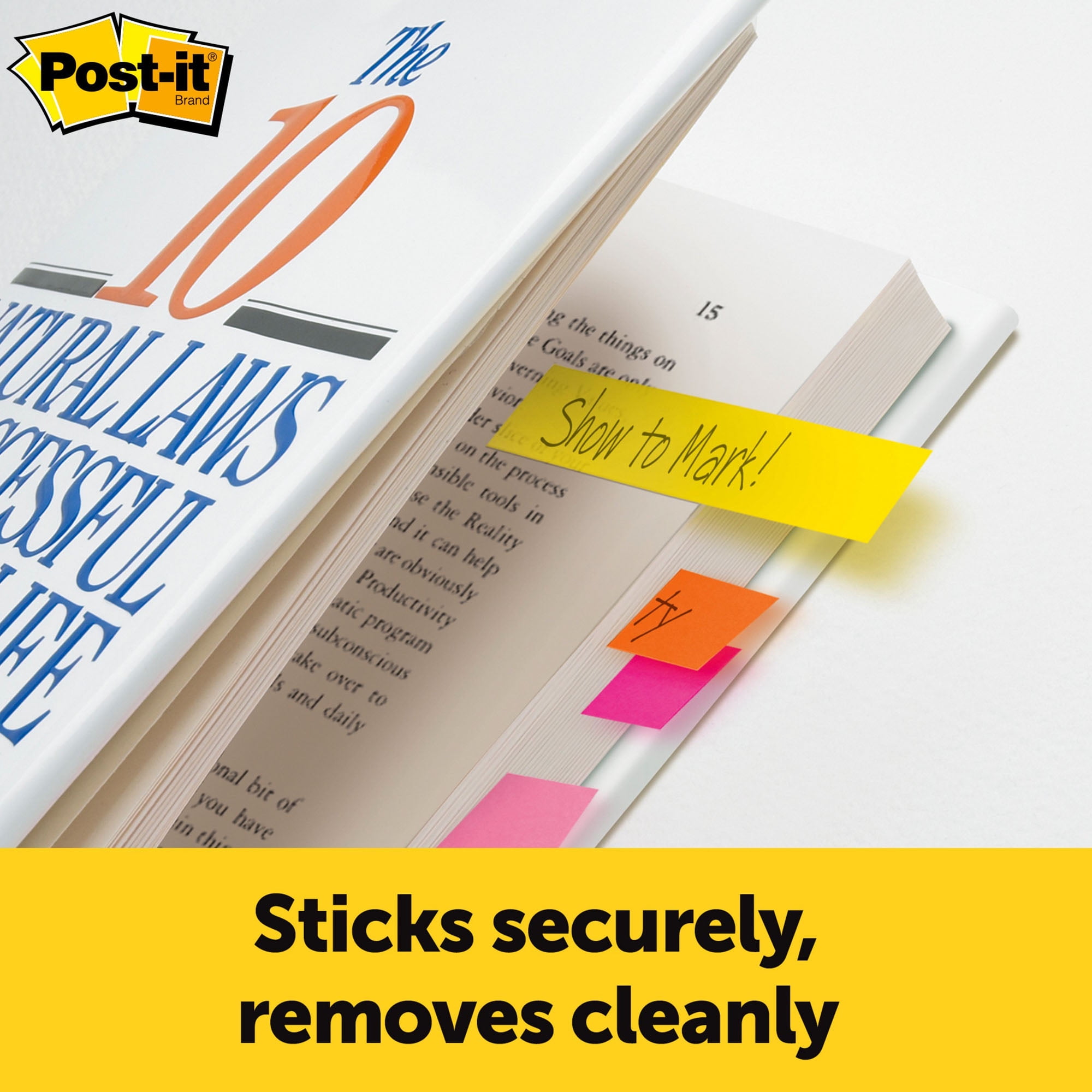 Post-it Page Markers, 50 Sheets/Pad, 10 Pads/Pack, 3 Packs