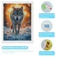 thumbnail image 3 of Diamond Art Kits for Adults, Snow Wolf Winter Sunset Scene 5D Diamond Painting Kits for Adults Beginners, DIY Full Drill Diamond Painting, Gem Art and Crafts 12x16, 3 of 7
