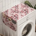 thumbnail image 1 of Floral Washing Machine Organizer, Nature Inspired Blush Hazy Flowers on Tree Branches Romantic Season Art Design, Anti-slip Fabric Top Cover for Washer and Dryer, Rose Ruby Black, by Ambesonne, 1 of 1