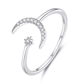 thumbnail image 1 of Anillo De Luna Y Estrella Plata 925 Malubero, 1 of 4