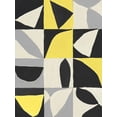 thumbnail image 2 of Isabelle Z 12x14 Black Ornate Wood Framed with Double Matting Museum Art Print Titled - Yellow Mayan I, 2 of 4