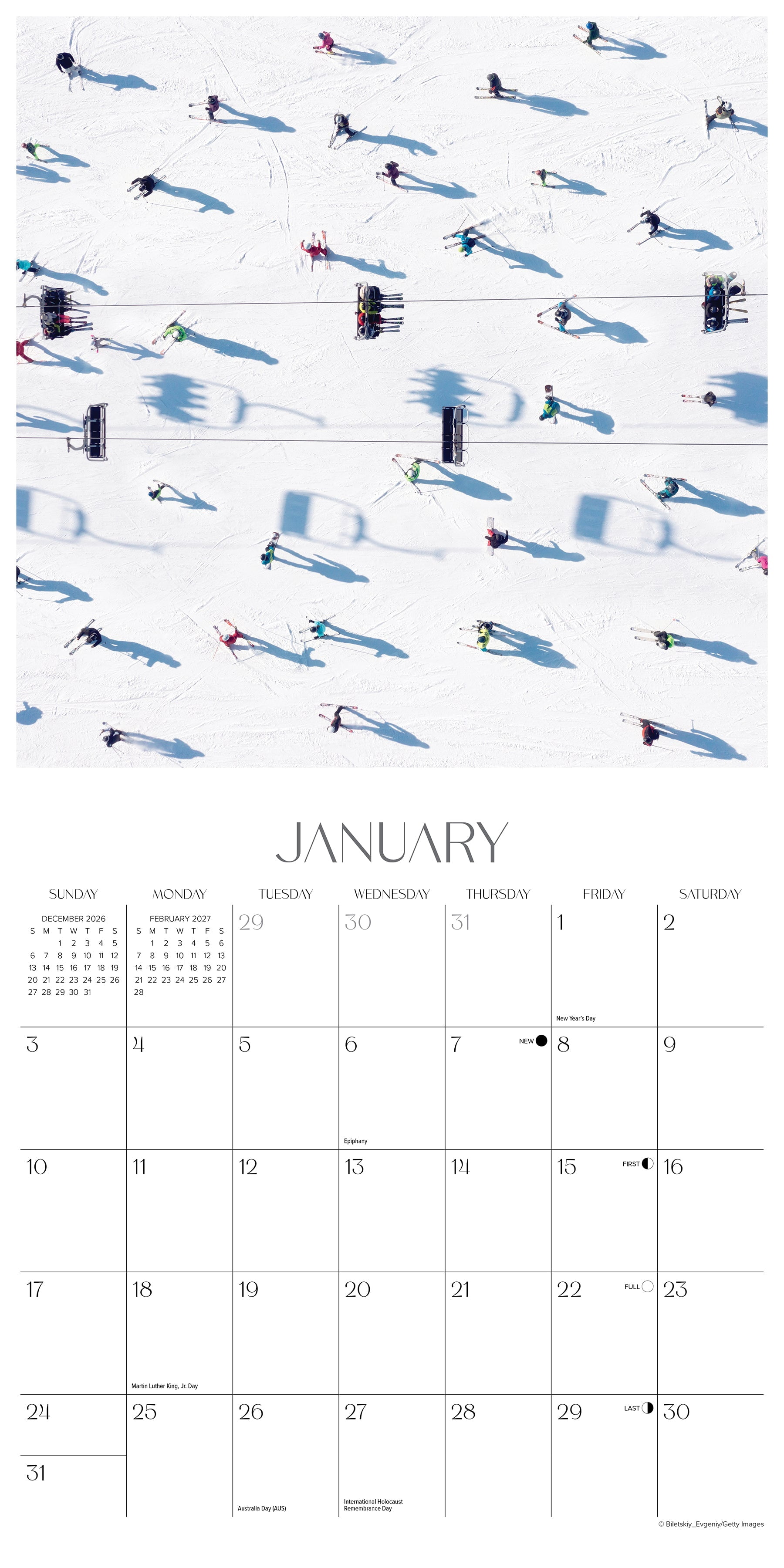 Willow Creek Press, Alpine Escape 2027 Wall Calendar