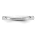 thumbnail image 3 of Auriga Fine Jewelry 14K White Gold 3mm Half-Round Women's Wedding Band Size- 9, 3 of 6