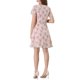 thumbnail image 3 of INSPIRE CHIC Vestido de Chifón Floral de Cuello Volante para Mujer de Manga Corta y Cintura Alta Rosa L, 3 of 6