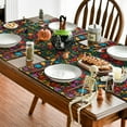 thumbnail image 5 of Mexican Cinco De Mayo Placemats for Dining Table, 12 x 18 Inch Floral Fiesta Dia De Los Muertos Decoration Washable Table Mats Set of 4, 5 of 6