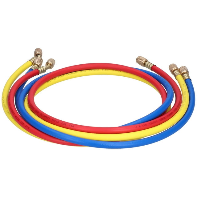 Loewten Tuyau de Charge AC, 3 Pcs Tuyau de Détection de Liquide Réfrigérant 3 Couleurs CT-360RYB(R22)1.5 Mètre, Tuyau Réfrigérant