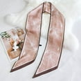 thumbnail image 5 of Landzoo One Reversible Bias Cut Silk Scarf For Elegant Long Neck Wrap Fashionable Versatile Hair Bandana Boho Soft Stylish Basic Silk Scarves, 5 of 5