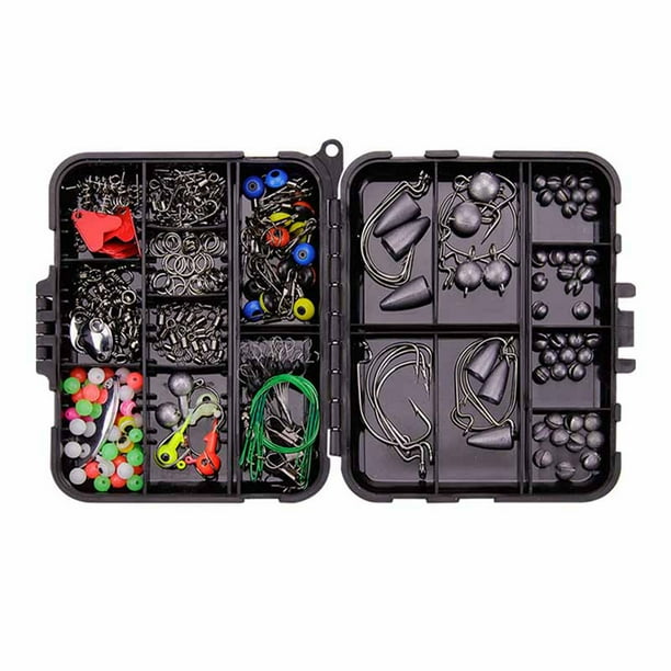 Juego de señuelos de pesca Jadeshay 257 piezas Kit de anzuelos de pesca