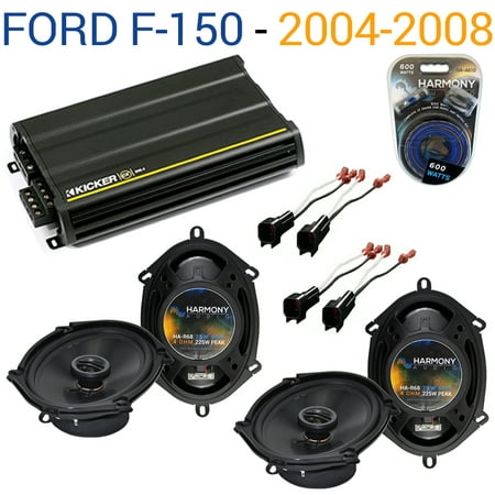 Ford F-150 2004-2008 Factory Speaker Replacement Harmony (2) R68 & CX300.4 Amp - Factory Certified