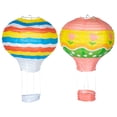 thumbnail image 1 of 2pcs Hot Air Balloon Paper Lanterns Hanging Sky Lanterns Paper Lanterns Decors, 1 of 8