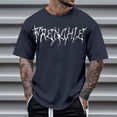 thumbnail image 4 of Sngxgn Men's Tee Summer Top Print Vintage Casual Short Sleeve T-Shirt(Navy,XXL), 4 of 4