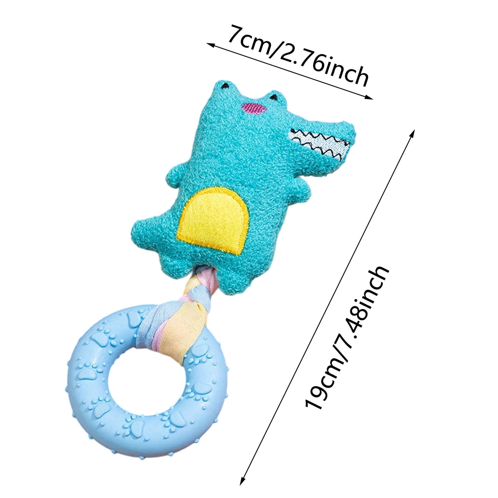 Gytml Squeaky Dog Chew Toys Durable Interactive Plush Puppy Toy With Squeaker Plush Dog Toy For Large & Medium Dogs Aggressive Chewers(4PCS-2.76X7.48Inch)