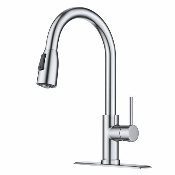 KRAUS Coda 2-Function Single Handle Pull-Down Kitchen Faucet in Chrome