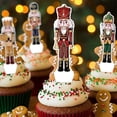 thumbnail image 4 of Cupcake Toppers KINGZONE, 48 unidades, diseño navideño de cascanueces, 4 of 7