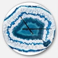 thumbnail image 1 of DesignArt Blue Agate Crystal Large Wall Clock, 1 of 2