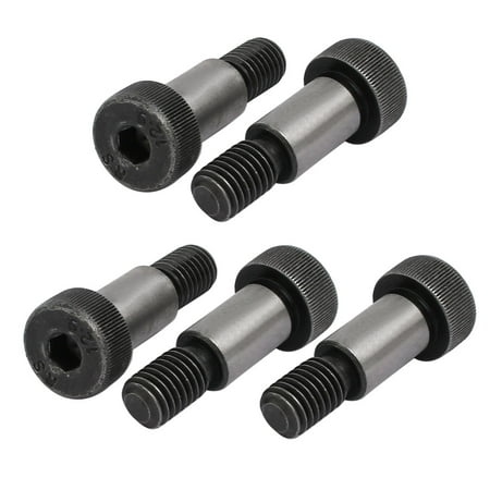 

5pcs 40Cr Shoulder Bolt 12mm Shoulder Dia 20mm Shoulder Length M10x18mm Thread
