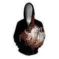 thumbnail image 3 of Sudadera con capucha para hombre, ropa de otoño para hombre, marcas de ropa, sudaderas con capucha asequibles y geniales, sudadera con capucha de tigre con cremallera, león de invierno, 3 of 5