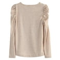 thumbnail image 2 of Richie House Girls' Warm T-shirt With Lace And Tulle In Front RH1492, 2 of 2