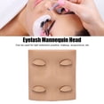 thumbnail image 3 of Eyelashes Extension Mannequin Head, Eyelash Extension Practice Mannequin Head Novice Makeup Doll Head with 2 Pairs Replacement Eyelids for Eyelash Training Practice Makeup, 3 of 7