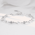 thumbnail image 2 of Bracelet en Cristal Bleu Mode Diamant Incrusté de Femmes, 2 of 4