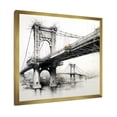 thumbnail image 2 of Designart "Structural Sketch Of Bridges" Bridges Picture Framed Wall Art Prints, 2 of 5