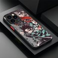 thumbnail image 4 of Funda de dibujos animados de Demon Slayer para iPhone, carcasa trasera dura de silicona dura mate para iPhone 16, 15, 14, 13, 12, 11 Pro Max, X, XR, XS, 7, 8 Plus, SE 2020, 4 of 4
