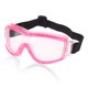 thumbnail image 1 of Gafas de motocicleta únicas 1 Pc, gafas de sol deportivas al aire libre de PC PU para motocross, bicicleta de tierra, ATV, lente clara, marco rosa, 1 of 6