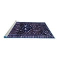 thumbnail image 2 of Ahgly Company Machine Washable Indoor Rectangle Persian Blue Traditional Area Rugs, 7' x 9', 2 of 4