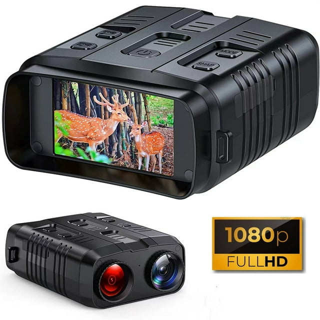 1080P R19 Digital Night Vision Binoculars Device 4K 3W Infrared Night Vision Goggles Recorder Full Dark 300m For Camping