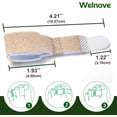 thumbnail image 5 of Welnove 6Pcs Hammer Toe Straightener Splints Cushioned Toe Wraps Cushioned Bandages Correct Bent Curled Overlapping Toes ,Beige, 5 of 7
