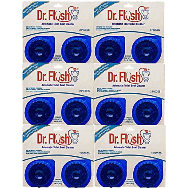 Set of 12 Dr. Flush Automatic Toilet Bowl Blue Cleaner ...