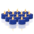 thumbnail image 2 of Velas LED FURORA LIGHTING Azul Real con Purpurina, Paquete de 12, sin Llama para Decoración del Hoga, 2 of 8