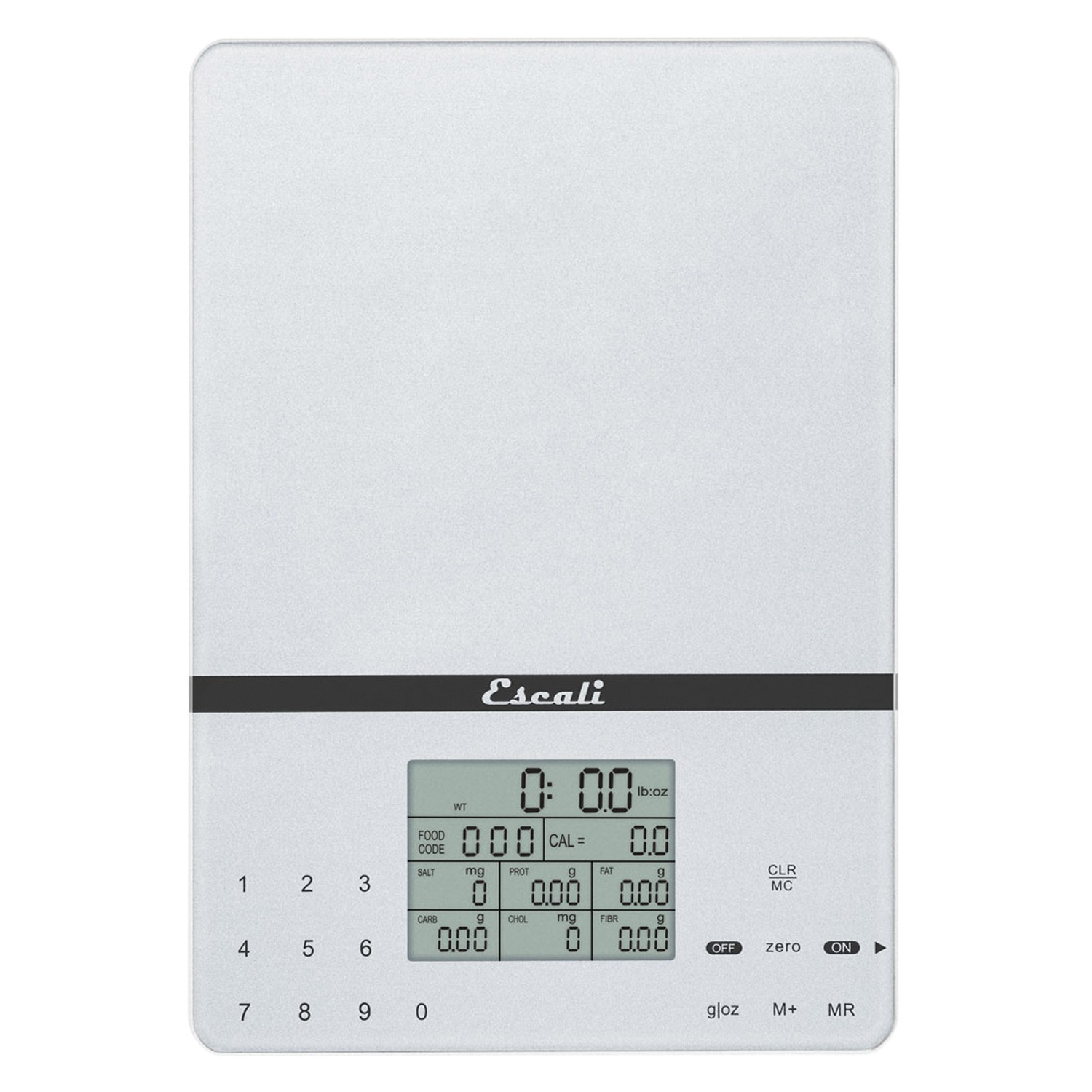 Escali 115NS Portable Nutritional Tracker Digital Scale 11 Lb /5 Kg, Silver Grey - image 2 of 9
