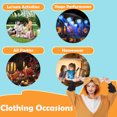 thumbnail image 5 of CANASOUR Kids Fox Pajamas Christmas Onesie Polyester Children's Animal Jumpsuit Forest Cosplay Suit, 5 of 6