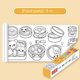 thumbnail image 2 of Paquete de 3 Rollos de Dibujo para NiñOs, Rollo de Papel de Dibujo, Pintura de Bricolaje, Papel de Relleno de Color de Dibujo, Rollo de Papel para Colorear para NiñOs, 2 of 5
