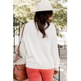 thumbnail image 3 of FOLUNSI Embrace Gratitude: 'Thankful' Embroidered Plus Size Sweater, 3 of 8
