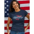 thumbnail image 2 of 4Th Of July! Shaped T-Shirt Women -Image by Shutterstock, Female x-Large, 2 of 4