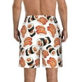 thumbnail image 3 of Disketp Men'S Swim Trunks Hawaiian Breathable Surf Beach Swimsuits Mesh Lining Beach Shorts With Pockets-Sushi Roll, 3 of 9